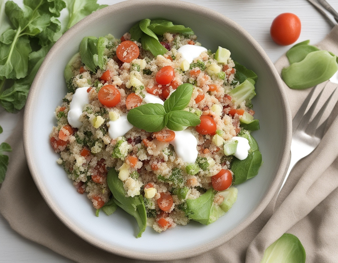 Quinoa salade met yoghurt dressing